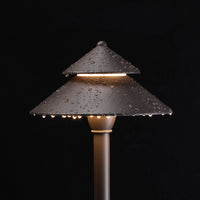 Outdoor Landscape Lighting LED 12V Low Voltage CDPAL01 Antico LED Aluminum Landscape Pathway Lights 3W 3000K 12-24V AC/DC Low Voltage Brown Mushroom Outdoor Landscape Lighting