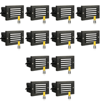 Outdoor Landscape Lighting LED 12V Low Voltage STB02 4x/8x/12x Package Louver Horizontal Waterproof LED Brass 4.5