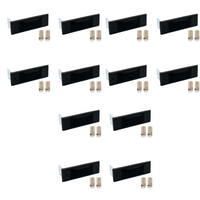 Outdoor Landscape Lighting LED 12V Low Voltage STBP03 Tulay Black Louvered Brass Step Light 4x/8x/12x G4 2W Dimmable 2700K Package Low Voltage Outdoor Lighting 12 Pack