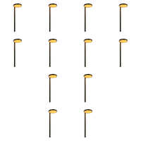 Outdoor Landscape Lighting LED 12V Low Voltage PLB27 4x/8x/12x Package Cast Brass Path and Area Light 4W 3000K Integrated LED 12V Low Voltage Pathway Outdoor Lighting Landscape Fixture 12 Pack