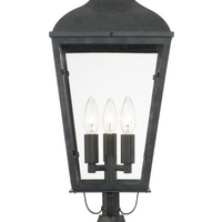 Outdoor Landscape Lighting LED 12V Low Voltage Dumont 3 Light Outdoor Post Light 9.25