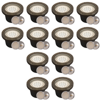 Outdoor Landscape Lighting LED 12V Low Voltage UNB08 4x/8x/12x Package Cast Brass 12V Low Voltage Commercial LED In-ground Well Light IP65 Waterproof with PAR36 10W 160° 3000K Light Bulb