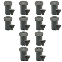 Outdoor Landscape Lighting LED 12V Low Voltage UNBP02 Stelvio Black Cast Brass In-Ground Well Light 4x/8x/12x MR16 4W Dimmable 2700K Low Voltage Landscape Lighting 12 Pack