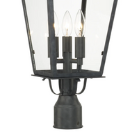Outdoor Landscape Lighting LED 12V Low Voltage Dumont 3 Light Outdoor Post Light 9.25
