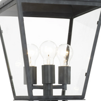 Outdoor Landscape Lighting LED 12V Low Voltage Dumont 3 Light Outdoor Post Light 12