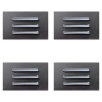 Outdoor Landscape Lighting LED 12V Low Voltage STA11 4x/8x/12x Package 3.5W 12V Low Voltage Rectangular Waterproof Horizontal 3000K Warm White Integrated LED Aluminum Step Light Wall Lighting Fixture Dark Bronze 4 Pack