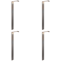 Outdoor Landscape Lighting LED 12V Low Voltage CDPS58 4x/8x/12x Package 3W Stainless Steel Directional Pathway Light LED Bollard Landscape Lighting Stainless Steel 4 Pack