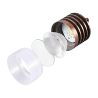 Outdoor Landscape Lighting LED 12V Low Voltage HLA03 Calvo Low Voltage Red Bronze Cylinder Pendant 4.5W 2700K Integrated LED Aluminum Light Hanging Patio Light