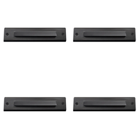 Outdoor Landscape Lighting LED 12V Low Voltage STB16 4x/8x/12x Package 2W LED Cast Brass 12V Low Voltage Surface Mounted Slim Horizontal Outdoor & Indoor Step Light 4 Pack Dark Brass