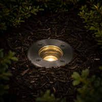 Outdoor Landscape Lighting LED 12V Low Voltage UNS02 Stainless Steel Waterproof In-Ground 12V Low Voltage LED Underground Light Landscape Lighting MR16 Socket