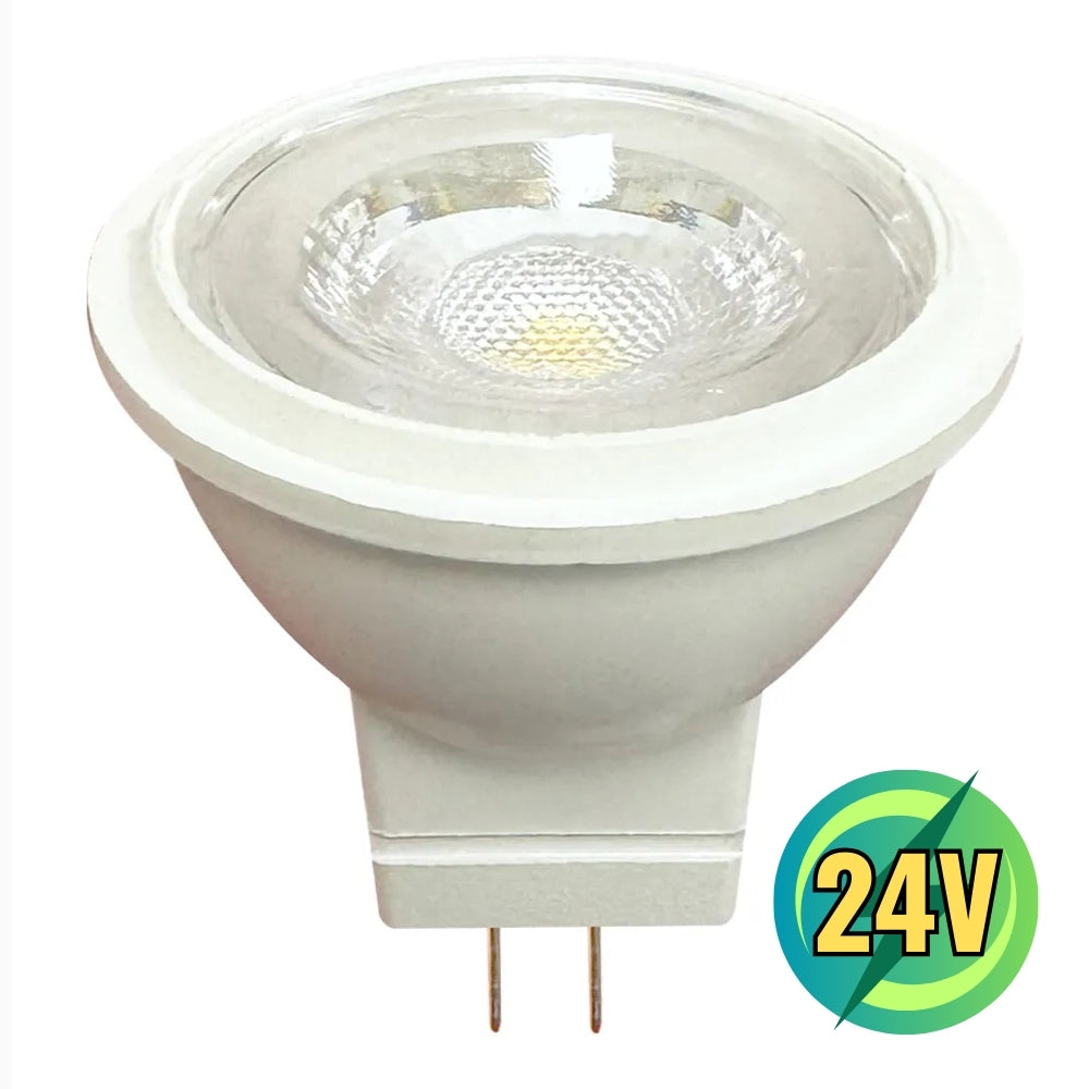 Outdoor Landscape Lighting LED 12V Low Voltage MR11 2W DC24V Low Voltage LED 38° Beam Outdoor Landscape Light Bulbs Energy Saving IP65 Waterproof