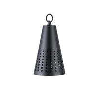 Outdoor Landscape Lighting LED 12V Low Voltage HLA04 Tiki Low Voltage Black Pendant 5W 2200K Integrated LED Aluminum Light Hanging Patio Light
