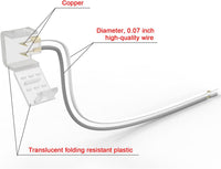 Outdoor Landscape Lighting LED 12V Low Voltage SLN 8 Pack Solderless Strip to Wire Connectors for Single Color LED 12V DC Strip Light Neon