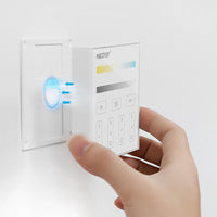 Outdoor Landscape Lighting LED 12V Low Voltage MiBoxer RGB/RGBW Wall Mounted Smart Panel Wireless Remote 4 Zones 2.4G RF Compatible with Miboxer WL5, FUT039, FUT045, FUT039W, FUT039S, LS2 Controllers