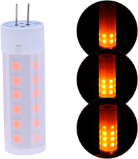 Outdoor Landscape Lighting LED 12V Low Voltage G4 2.5W JC Bi Pin DC12V Tiki Torch Flame Fire Effect 1300K LED Capsule Bulb Energy Efficient