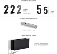 Outdoor Landscape Lighting LED 12V Low Voltage LED Driver Power Supply DC9V 24W Low Voltage Transformer IP67 for LED Address Numbers Supports Up to 5 Lighted House Numbers