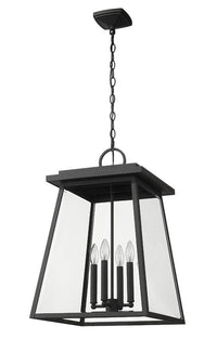 Outdoor Landscape Lighting LED 12V Low Voltage Broughton 521CHXL 4 Lights Outdoor Chain Mount Ceiling Hanging Pendant Fixture 15.75