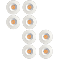 Outdoor Landscape Lighting LED 12V Low Voltage CB15 4x/8x/12x Package 1.5W DC12V Low Voltage Round Recessed Cast Aluminum Cabinet Puck Light Energy Saving Dimmable LED Downlighting 3000K or 5000K White 8 Pack