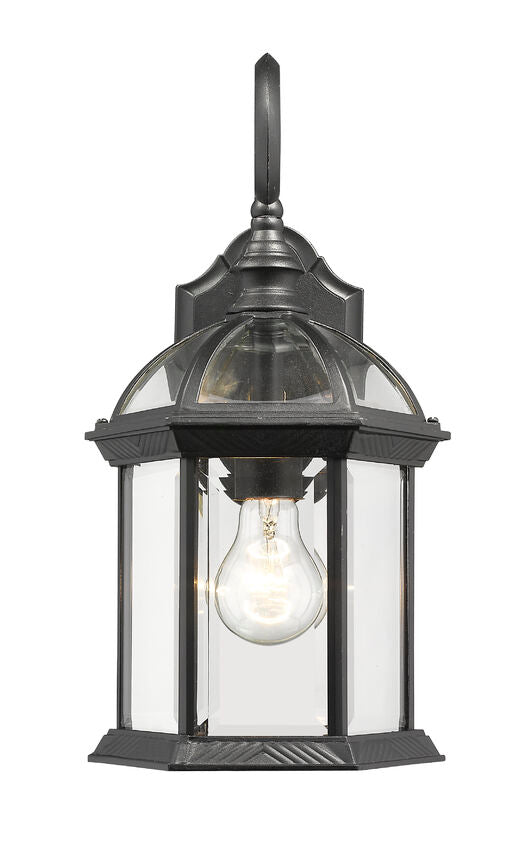 Outdoor Landscape Lighting LED 12V Low Voltage Annex 563M Outdoor Hanging Pendant Light 8.25" x 8" x 15.75" Black Aluminum Clear Beveled Glass Line Voltage Medium 120V 1 E26 Base Socket for Porch, Patio, Garage, Garden, Exterior Lighting