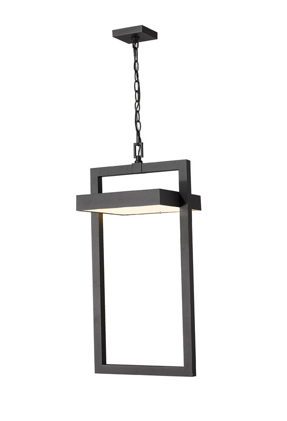 Outdoor Landscape Lighting LED 12V Low Voltage Luttrel 566CHXL Outdoor Chain Mount Ceiling Hanging Pendant Fixture 14.25" x 11.75" x 29.5" Aluminum Sand Blast Glass 27 Non-Dimmable 27W 4 LED-Integrated Line Voltage 120V for Porch, Patio, Garage, Garden, Exterior Lighting