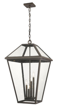 Outdoor Landscape Lighting LED 12V Low Voltage Talbot 579CHXLX 4 Lights Outdoor Chain Mount Ceiling Hanging Pendant Fixture 19.5