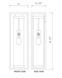 Outdoor Landscape Lighting LED 12V Low Voltage Dunbroch 584B Outdoor Wall Sconce 6.25