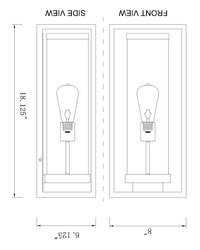 Outdoor Landscape Lighting LED 12V Low Voltage Dunbroch 584M Outdoor Wall Sconce 6.25