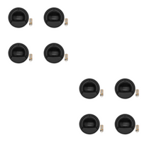 Outdoor Landscape Lighting LED 12V Low Voltage STBP06 Rein Cast Brass Round Half Moon 4x/8x/12x G4 2W Dimmable 2700K Package Step Deck Light Low Voltage Outdoor Landscape Lighting Black 8 Pack