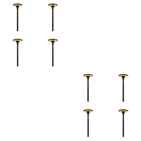 Outdoor Landscape Lighting LED 12V Low Voltage PLB28 4x/8x/12x Package Outdoor Garden Pathway Light | 12V Low Voltage Brass Path Light 4W Integrated 3000K Warm White LED 8 Pack
