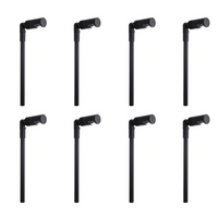 Outdoor Landscape Lighting LED 12V Low Voltage KL108 4x/8x/12x Package Low Voltage 3W 2700K G4 LED Directional Combo Path and Area Light Outdoor Lighting MR16 Socket Black 8 Pack