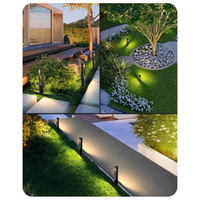 Outdoor Landscape Lighting LED 12V Low Voltage ALP50 6-Pack 2W 3000K Double-sided Light LED Landscape Pathway Light Package, 12V AC/DC