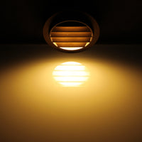 Outdoor Landscape Lighting LED 12V Low Voltage STAL02 Ventilatore Aluminum Round Surface Mount Integrated 3W 3000K LED Deck Light Low Voltage Landscape Lighting