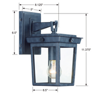 Outdoor Landscape Lighting LED 12V Low Voltage Belmont 1 Light Outdoor Sconce 6.5