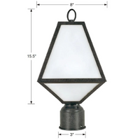 Outdoor Landscape Lighting LED 12V Low Voltage Brian Patrick Flynn Glacier 1 Light Outdoor Post Light 8