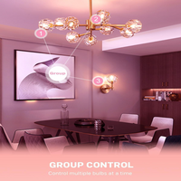 Outdoor Landscape Lighting LED 12V Low Voltage RGBCW G9 3W Smart WI-FI and Voice Control 120V Line Voltage LED Light Bulb 2 and 4 Pack, Energy Saving RGBCW Color Changing 2700K-6500K 120V Outdoor LED Bulb Compatible with Alexa and Google Assistant