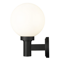 Outdoor Landscape Lighting LED 12V Low Voltage Laurent Outdoor Wall Sconce Light 1 E26 Medium Base Light Bulb Socket Outdoor Marine Grade Aluminum and Glass 9
