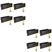 Outdoor Landscape Lighting LED 12V Low Voltage STB03 4x/8x/12x Package Louver Horizontal LED Brass 9