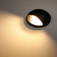 Outdoor Landscape Lighting LED 12V Low Voltage UNAL01 Crescente Aluminum Round Surface Mount Mono-Directional Integrated 6W 3000K LED In-Ground Well Light Low Voltage Landscape Lighting