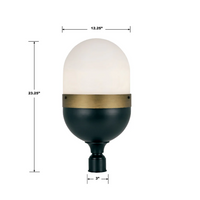 Outdoor Landscape Lighting LED 12V Low Voltage Brian Patrick Flynn Capsule 3 Light Outdoor Post Light 12.25
