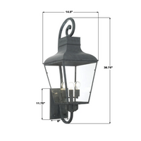 Outdoor Landscape Lighting LED 12V Low Voltage Dumont 4 Light Outdoor Sconce 14.5