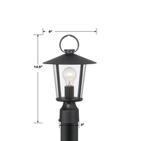 Outdoor Landscape Lighting LED 12V Low Voltage Andover 1 Light Outdoor Post Light 9
