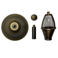 Outdoor Landscape Lighting LED 12V Low Voltage PLB17 4x/8x/12x Package Cast Brass LED Bell Shaped Lamp Ready 12V Low Voltage Pathway Outdoor Landscape Lighting Fixture with G4 3W 3000K Bulb