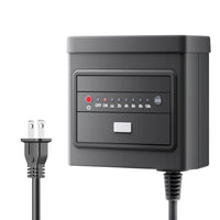 Outdoor Landscape Lighting LED 12V Low Voltage TSPA 60/120/200/300W DC 12V Outputs, Low Voltage Outdoor Plastic Transformer with Photocell and Countdown Timer
