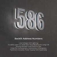 Outdoor Landscape Lighting LED 12V Low Voltage LED Driver Power Supply DC9V 24W Low Voltage Transformer IP67 for LED Address Numbers Supports Up to 5 Lighted House Numbers