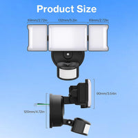 Outdoor Landscape Lighting LED 12V Low Voltage 65W Wired Smart Wi-Fi Outdoor LED Flood Light, 120V 2700K-6500K Tunable Security Light 6500LM, IP65 Compatible with Alexa/Google Home