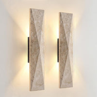 Outdoor Landscape Lighting LED 12V Low Voltage SCH20 2-Pack 3000K Modern Geometric Stone Outdoor 12.6