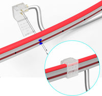 Outdoor Landscape Lighting LED 12V Low Voltage SLN 8 Pack Solderless Strip to Wire Connectors for Single Color LED 12V DC Strip Light Neon