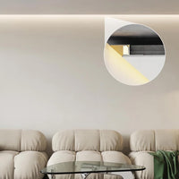 Outdoor Landscape Lighting LED 12V Low Voltage AC17 Suspended Ceiling Z-Type Aluminum Channel with 3.3FT/1M For Max Inner 9.6mm Width LED Strip Lights Pack of 5/10/20