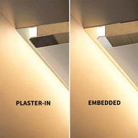 Outdoor Landscape Lighting LED 12V Low Voltage AC17 Suspended Ceiling Z-Type Aluminum Channel with 3.3FT/1M For Max Inner 9.6mm Width LED Strip Lights Pack of 5/10/20