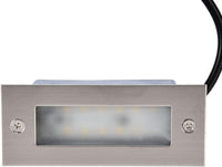 Outdoor Landscape Lighting LED 12V Low Voltage STSH01 Line Voltage 120V Outdoor Recessed Brick Wall Light 3W 3000K Warm White Integrated LED Step/Stair Lighting Fixture